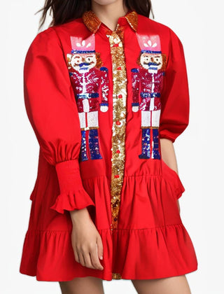 Holiday Nutcracker Dress Red