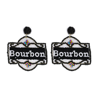 Bourbon Street New Orleans Mardi Gras Beaded Earrings