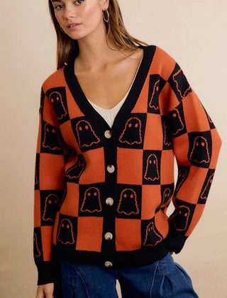 Halloween Ghost Cardigan