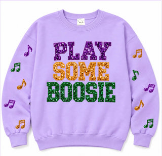 Play Some Boosie Sequin Sweatshirt
