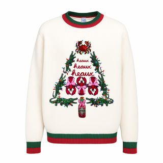 alligator christmas sweater with sequin