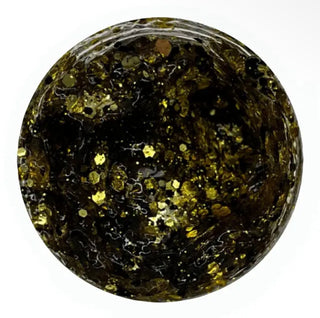 Black and Gold Saints Glitter Gel