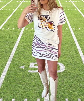 Tigers Game Day 2 Piece set with Skort