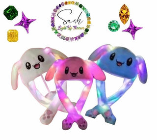 Light Up Plush Hats Set of 25