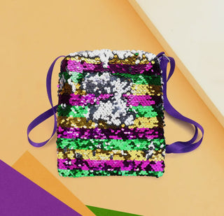 Mardi Gras Sequin Cross body