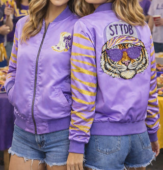 Tiger Striped Sequin Jacket