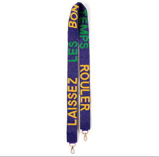 Mardi Gras Beaded Purse Strap