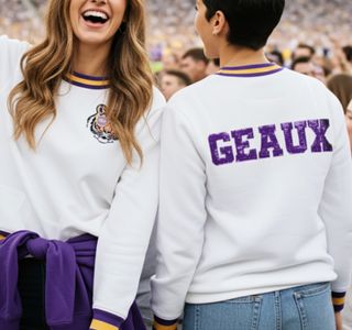 Geaux Sequin Tiger Sweater