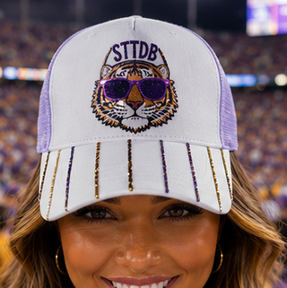 STTDB sequin lsu tigers hat