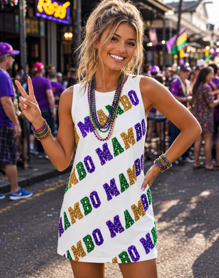 Mardi Gras Mambo Sequin Dress