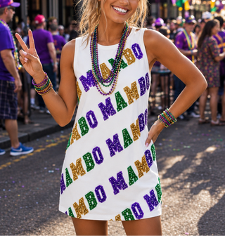Mardi Gras Mambo Sequin Dress