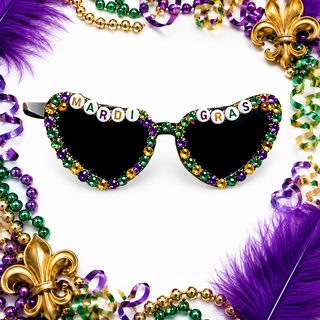 Mardi Gras Rhinestone Sunglasses
