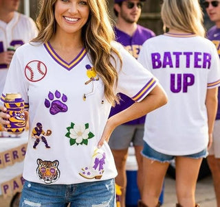 Tigers Sequin Baseball T-Shirt