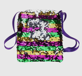 Mardi Gras Sequin Cross body