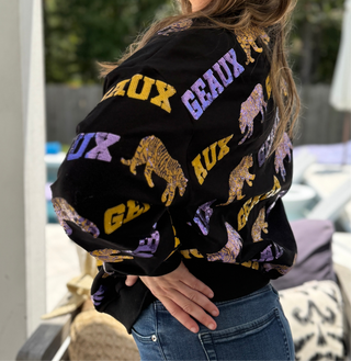 Geaux Sequin Tiger Sweatshirt