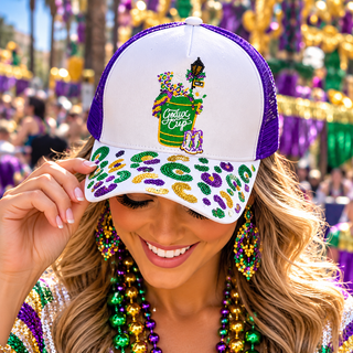 Geaux Cup Sequin Mardi Gras Hat