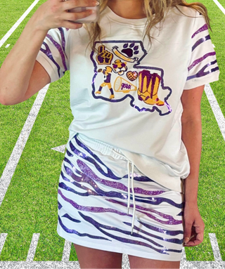 Tigers Game Day 2 Piece set with Skort