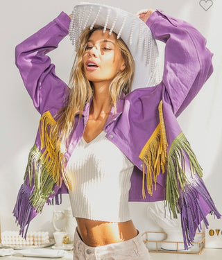 Mardi Gras Fringe Jacket