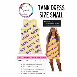 Sequin Geaux yellow Tank Dress