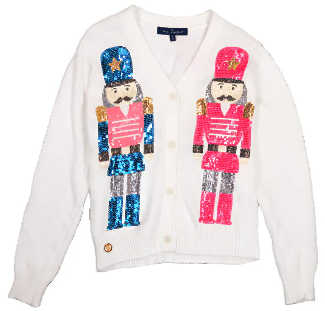 Nutcracker Sequin Christmas Cardigan