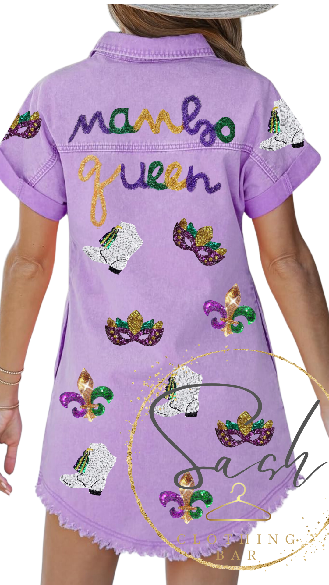 Mardi Gras Mambo Queen Sequin Dress