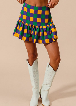 Mardi gras Skort 