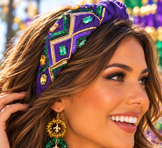 Sash Clothing Bar Mardi Gras headband