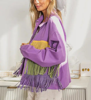 Mardi Gras Fringe Jacket