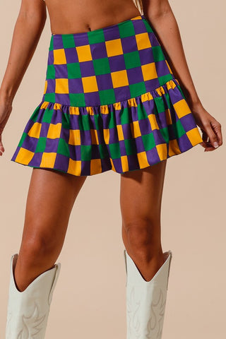 Mardi gras Skort 