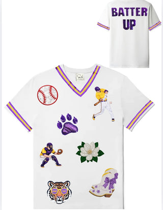 Tigers Sequin Baseball T-Shirt