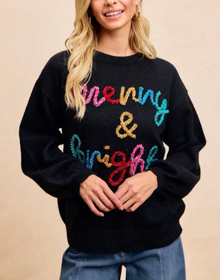 Merry & Bright Christmas Sweater
