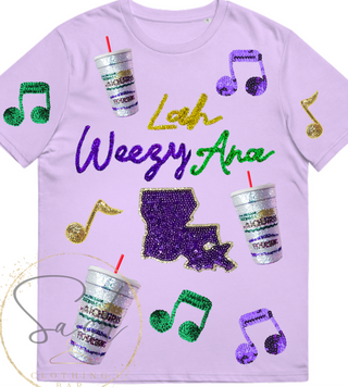 Mardi Gras Lah Weezy Ana Sequin Shirt 