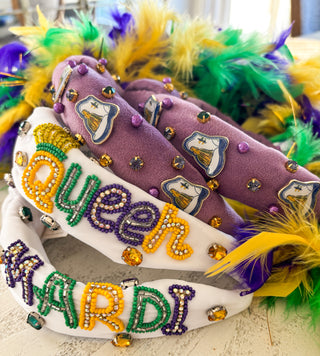 Mardi Gras Marching Boots Headband 