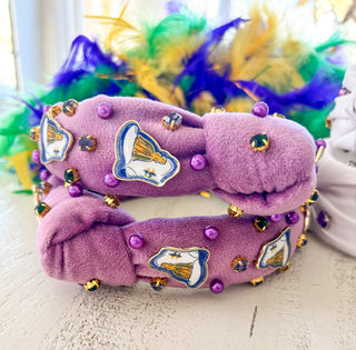 Mardi Gras Marching Boots Headband 