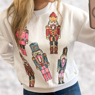 Nutcracker Sequin Christmas Sweatshirt 