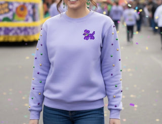Mardi Gras Sequin Geaux Cup Sweatshirt