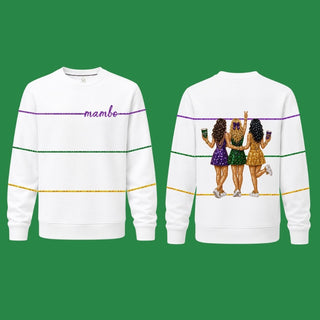 Mardi Gras Sisters Sequin Sweatshirt