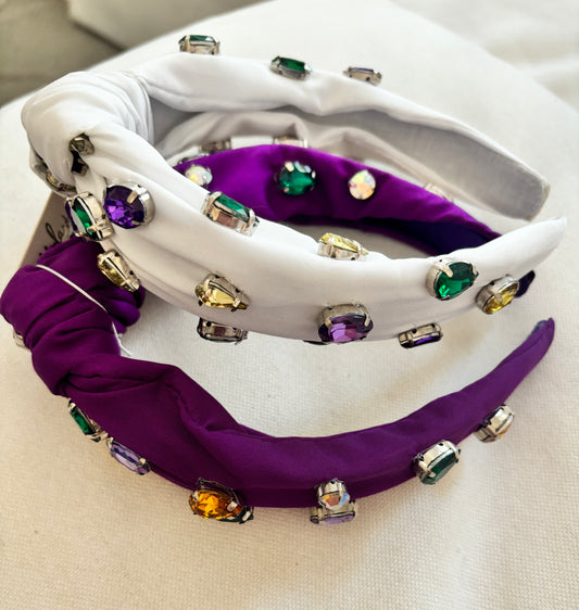 Mardi Gras Jeweled Headbands