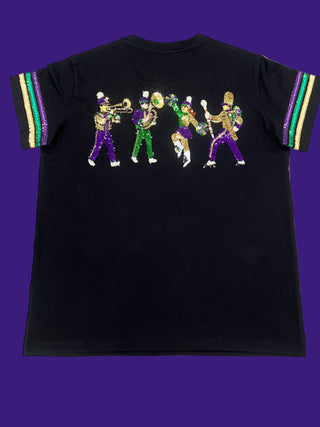 Here for the bands Gras Sequin T-Shirt with pocket