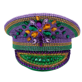 Mardi Gras Conductor Hat Jeweled