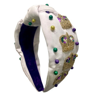 Mardi Gras Crown Headband -