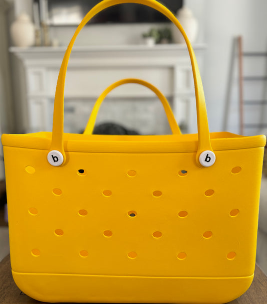 Rubber Summer Bag Dupe Yellow