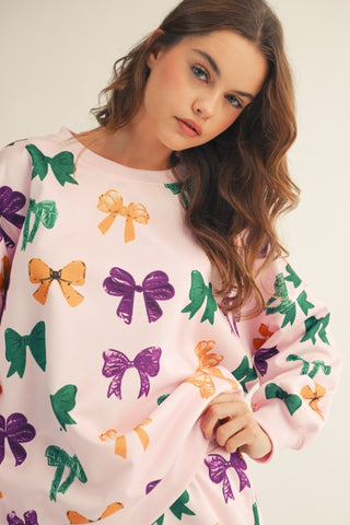 Mardi Gras Bows Short Set