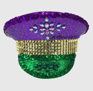 Mardi Gras Conductor Hat Jeweled