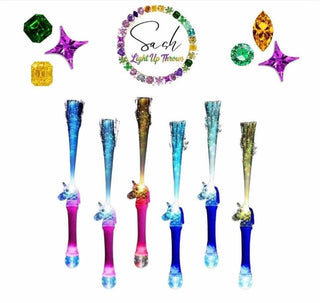 Light Up Unicorn Fiber optic Wands Set of 50