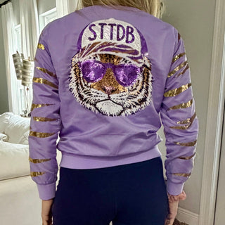STTBD LSU jacket with sequin
