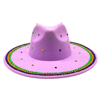 Mardi Gras Bedazzled Cowboy hat