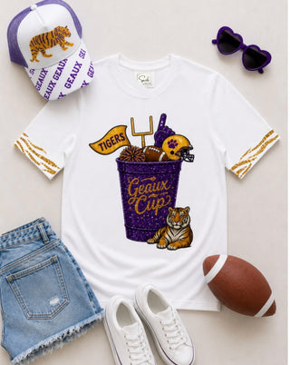 Geaux Cup Tigers Sequin Shirt