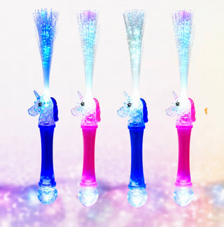 Light Up Unicorn Fiber optic Wands Set of 50