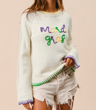 Mardi Gras Classic Sweater 